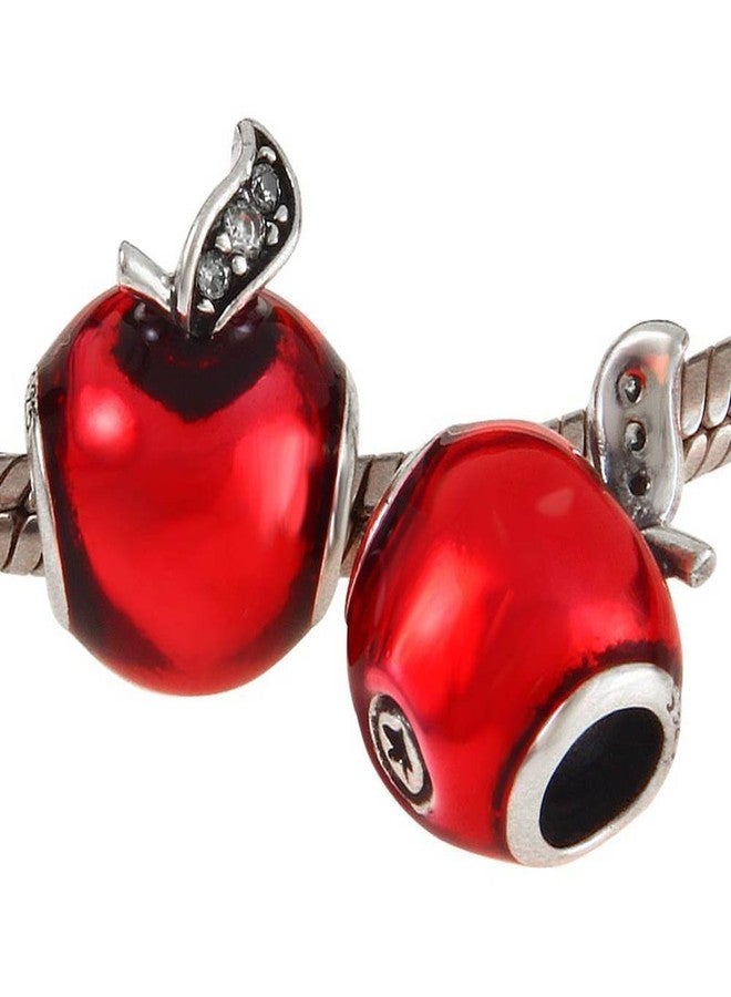 ARTCHARM SNOW WHITE'S APPLE Charm - Authentic 925 Sterling Silver - Fit European Bracelet - Image 3